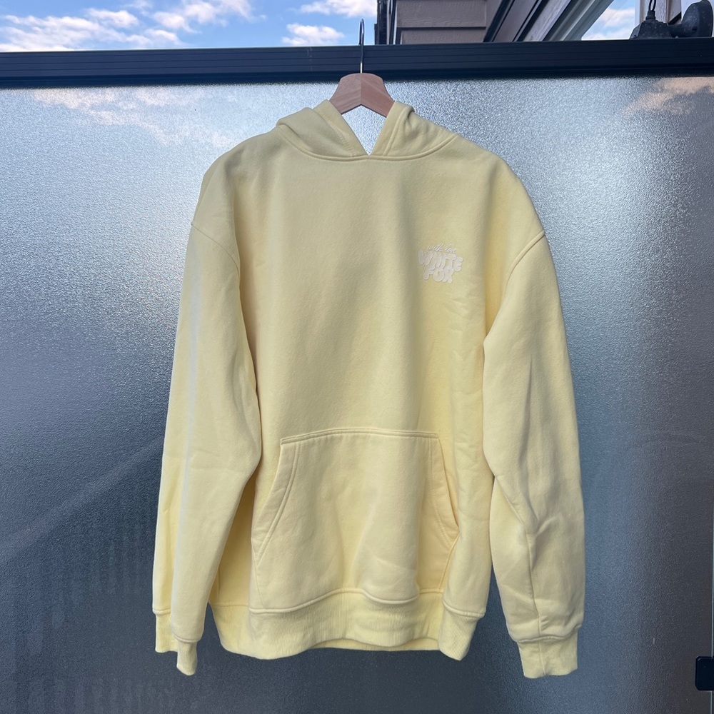 White Fox “with love” Lemon Hoodie